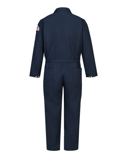 Bulwark Men's Tall Flame Resistant Coverall CED2T #color_Navy