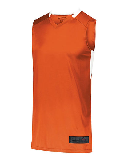 Augusta Sportswear Step-Back Basketball Jersey 1730 #color_Orange/ White