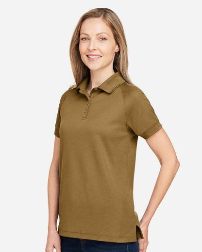 Harriton Women's Charge Snag and Soil Protect Polo M208W #colormdl_Coyote Brown