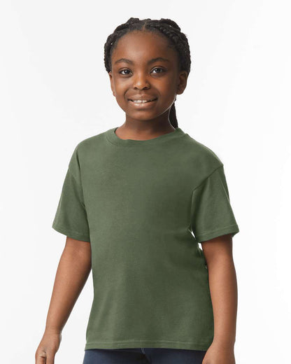 Gildan Youth Softstyle® T-Shirt 64000B #colormdl_Military Green