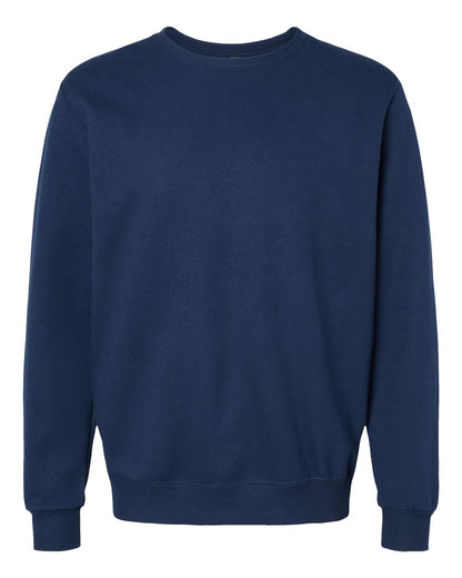 JERZEES Unisex Eco™ Premium Blend Ring-Spun Crewneck Sweatshirt 701MR #color_J. Navy