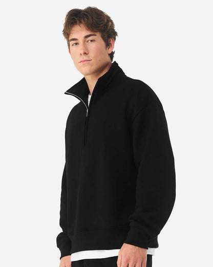 BELLA + CANVAS Unisex 10 oz Quarter-Zip Pullover Sweatshirt 4740 #colormdl_Black