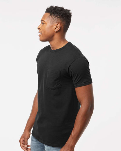 Tultex Heavyweight Jersey Pocket T-Shirt 293 #colormdl_Black