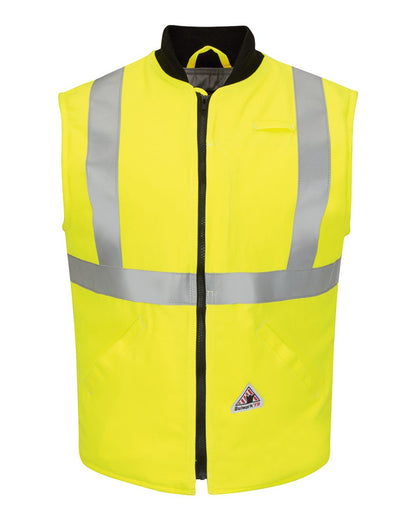 Bulwark Hi Vis Insulated Vest with Reflective Trim - CoolTouch®2 VMS4HV #color_Yellow/ Green