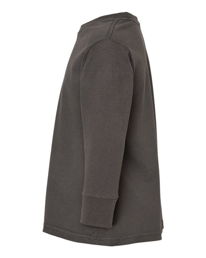 Rabbit Skins Toddler Fine Jersey Long Sleeve Tee 3302 #color_Charcoal