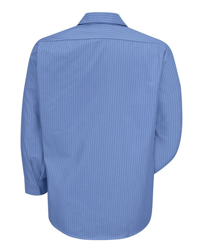 Red Kap Men's Broadcloth Shirt SB12 #color_BS-Petrol Blue/ Navy