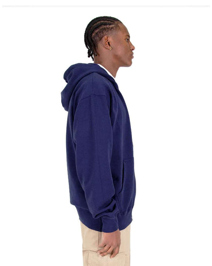 Shaka Wear Men's Garment-Dyed Double-Zip Hooded Sweatshirt SHGDZ #colormdl_Navy