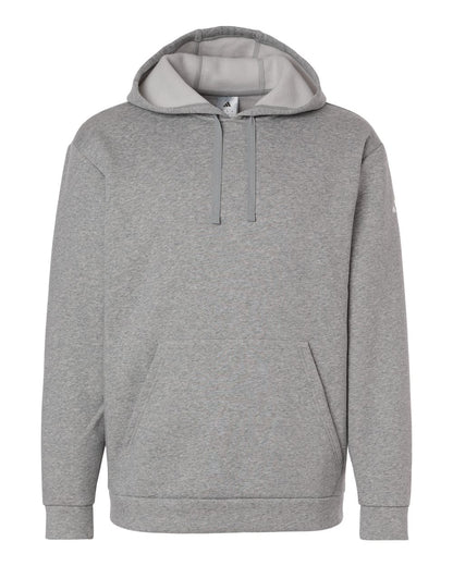 Adidas Men's Fleece Hooded Sweatshirt AT203 #color_Medium Grey Heather