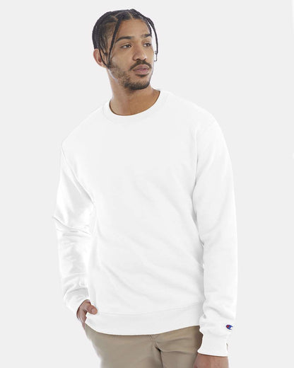 Champion Unisex Powerblend® Crewneck Sweatshirt S600 #colormdl_White