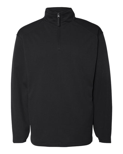 Badger Performance Fleece Quarter-Zip Pullover 1480 #color_Black