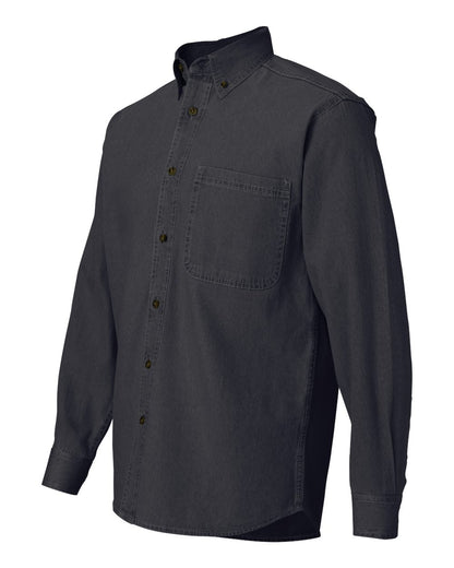 Sierra Pacific Men's Denim Shirt 3211 #color_Black Denim