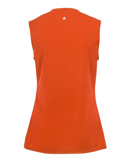 Badger Girls' B-Core Sleeveless T-Shirt 2163 #color_Burnt Orange