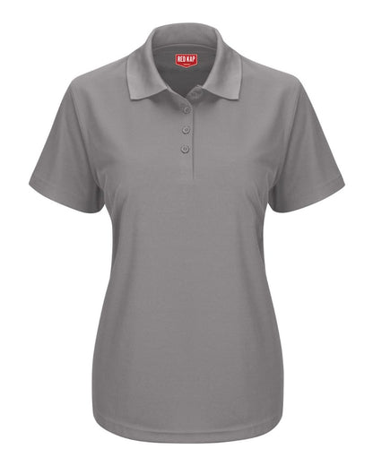 Red Kap Women's Performance Knit Pocketless Core Polo SK97 #color_Grey
