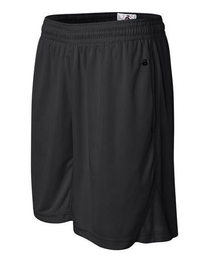 Badger BT5 9" Inseam Trainer Shorts 4110 #color_Black