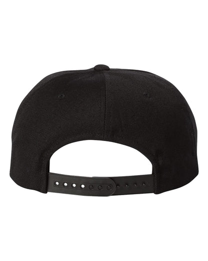 YP Classics Premium Five-Panel Snapback Cap 5089M #color_Black