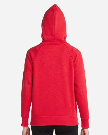 Under Armour Women's Rival Fleece Hooded Sweatshirt 1379500 #colormdl_Red/ White