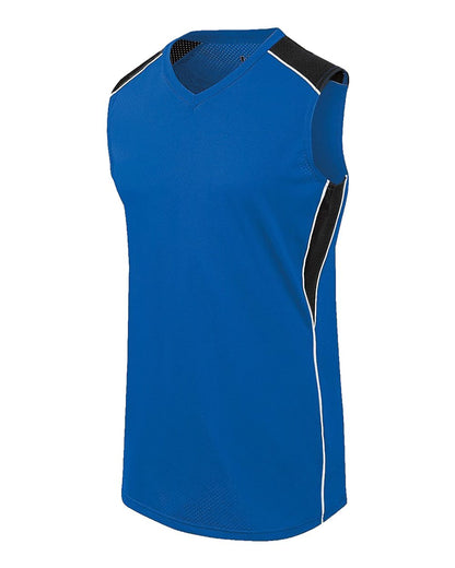 Augusta Sportswear Women's Dynamite Jersey 312162 #color_Royal/ Black/ White