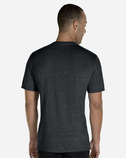 JERZEES Unisex Snow Heather Jersey T-Shirt 88MR #colormdl_Black Ink