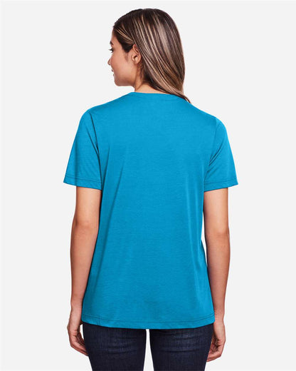 CORE365 Women's Fusion ChromaSoft™ Performance T-Shirt CE111W #colormdl_Electric Blue