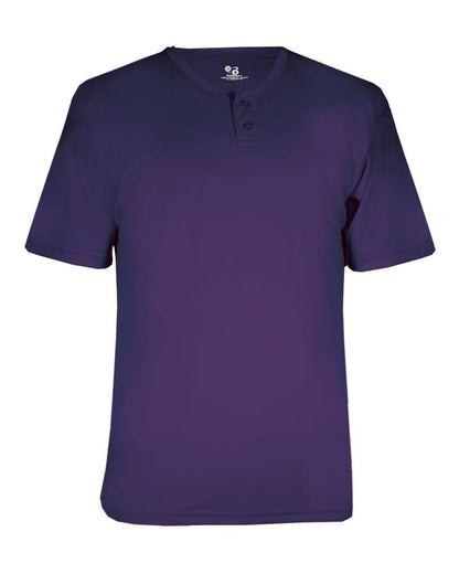 Alleson Athletic Men's B-Core Placket Jersey 7930 #color_Purple
