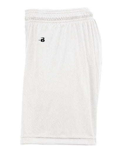 Badger Women's B-Core 5" Inseam Shorts 4116 #color_White