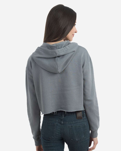 Lane Seven Women's Cropped Fleece Hooded Sweatshirt LS12000 #colormdl_Storm