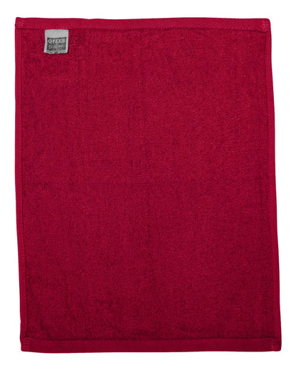 Q-Tees Hemmed Fingertip Towel T600 #color_Red
