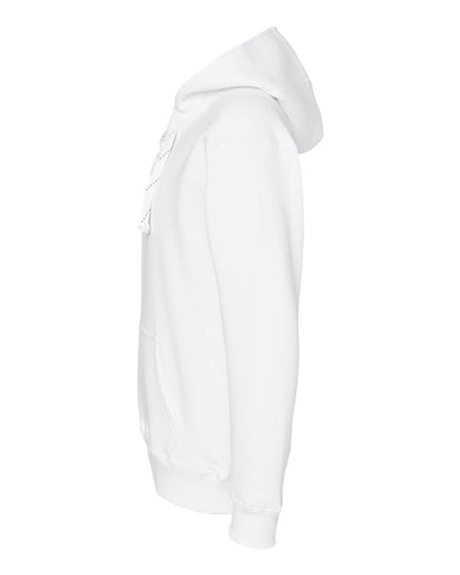 J. America Men's Sport Lace Hooded Sweatshirt 8830 #color_White