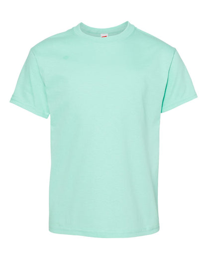 Hanes Essential-T Youth T-Shirt 5480 #color_Clean Mint