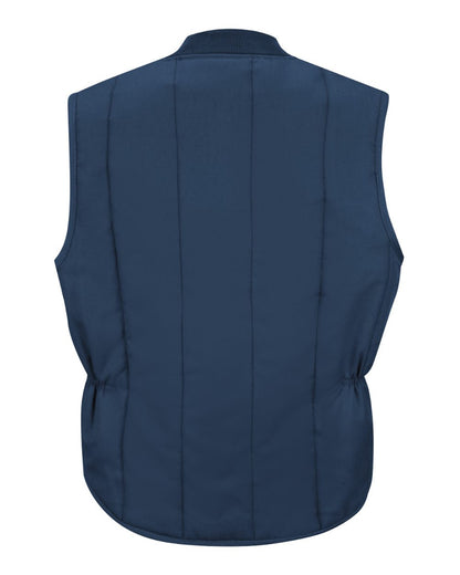 Red Kap Men's Tall Quilted Vest VT22T #color_Navy