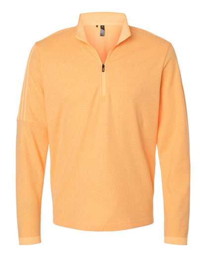 Adidas 3-Stripes Quarter-Zip Sweater A554 #color_Acid Orange Melange