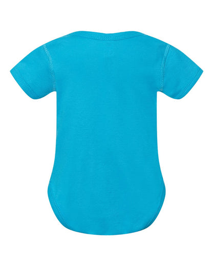 Rabbit Skins Infant Baby Rib Bodysuit 4400 #color_Turquoise