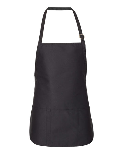 Liberty Bags Adjustable Neck Strap Apron 5507 #color_Black