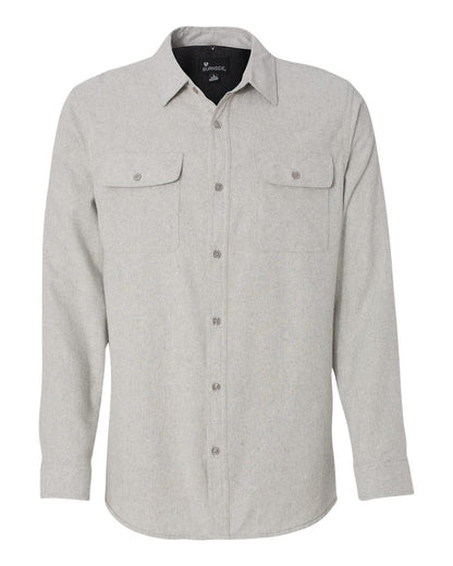 Burnside Solid Long Sleeve Flannel Shirt 8200 #color_Stone