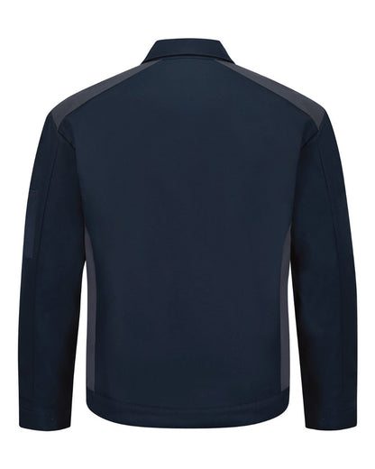 Red Kap Unisex Performance Crew Jacket JY20 #color_Navy/ Charcoal
