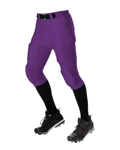 Alleson Athletic No Fly Football Pants with Slotted Waist 675NF #color_Purple