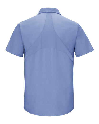Red Kap Men's Mimix™ Short Sleeve Work Shirt SX20 #color_Light Blue