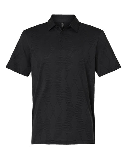 Adidas Men's Ultimate365 Textured Polo A2008 #color_Carbon Black