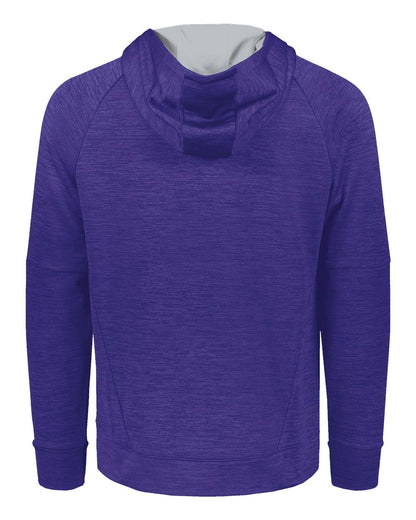 Holloway Men's All-Pro Performance Fleece Hooded Sweatshirt 223580 #color_Purple Heather/ Silver