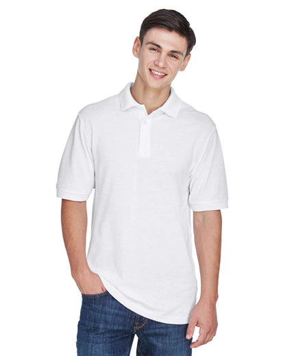 Harriton Men's Easy Blend™ Polo M265 #colormdl_White