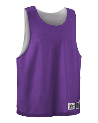 Alleson Athletic Lacrosse Reversible Pinnie LP001A #color_Purple/ White