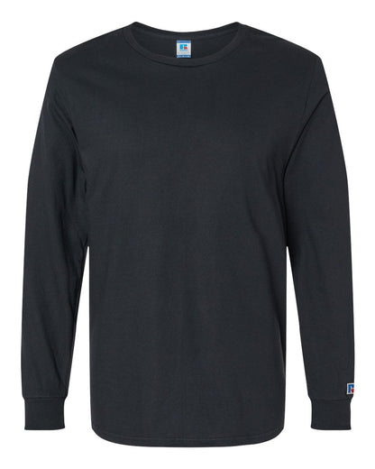 Russell Athletic Unisex Combed Ringspun Long Sleeve T-Shirt 600LRUS #color_Black Ink