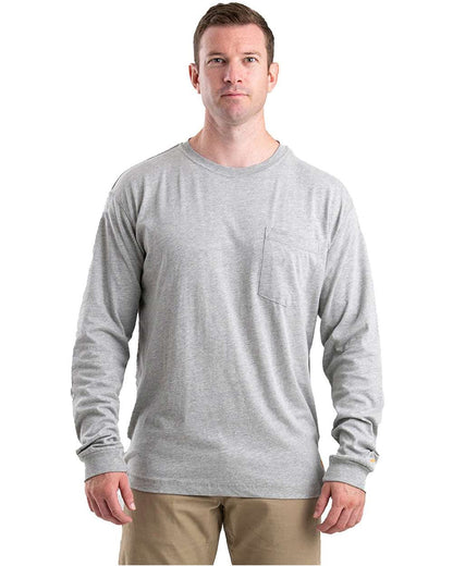 Berne Apparel Unisex Performance Long Sleeve Pocket T-Shirt BSM40 #colormdl_Heather Grey