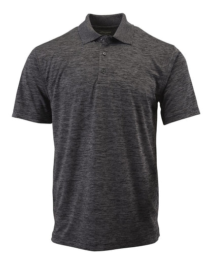 Paragon Men's Dakota Striated Heather Polo 130 #color_Black Heather