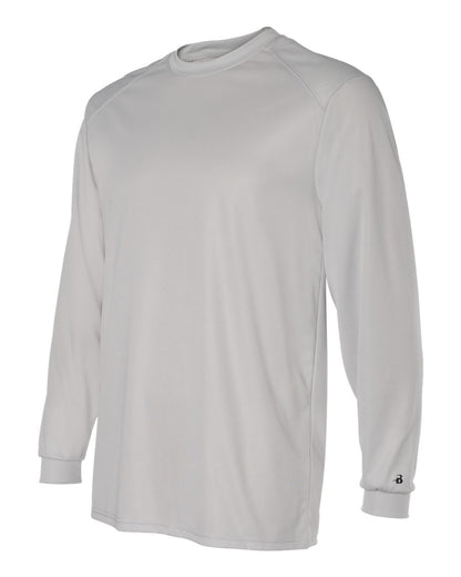 Badger B-Core Long Sleeve T-Shirt 4104 #color_Silver