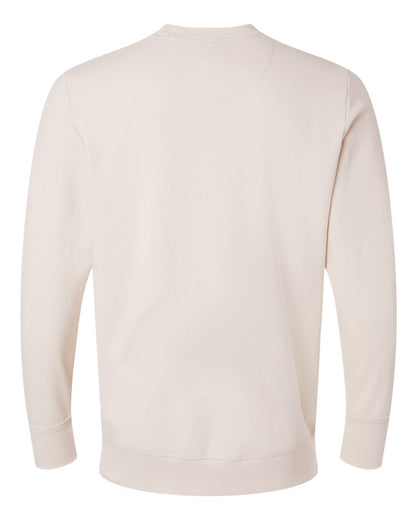 LAT Unisex Vintage Wash Fleece Crewneck Sweatshirt 6935 #color_Washed Natural