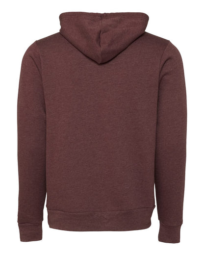 BELLA + CANVAS Sponge Fleece Hoodie 3719 #color_Heather Maroon