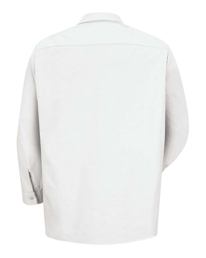 Red Kap Men's Tall Industrial Long Sleeve Work Shirt SP14T #color_White