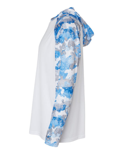 Paragon Unisex Tortuga Extreme Performance Hooded T-Shirt 240 #color_White/ Blue Mist Camo
