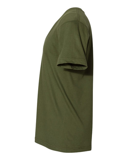 American Apparel Unisex Fine Jersey V-Neck Tee 2456W #color_Olive